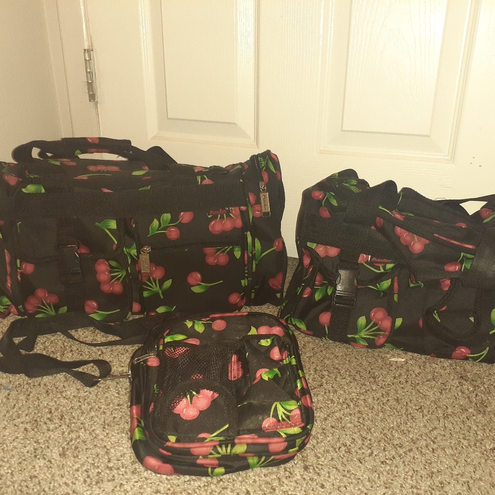 PariSun Wild Cherry 3piece travel bag set